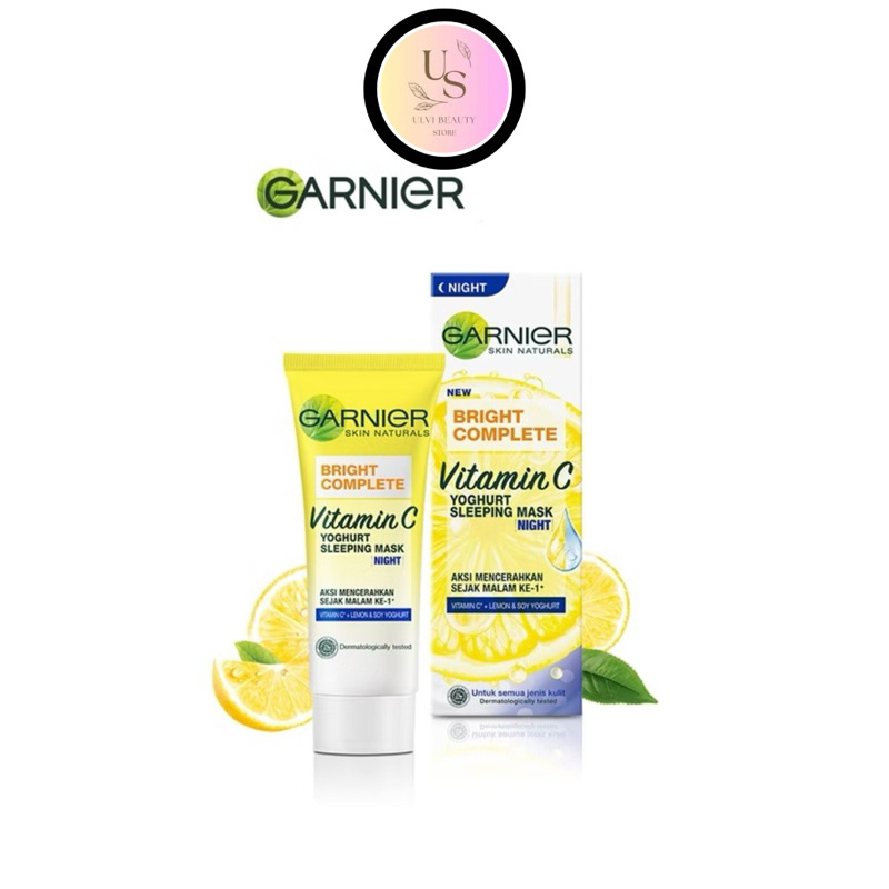GARNIER - Bright Complete Vitamin C Sleeping Mask | Krim Malam