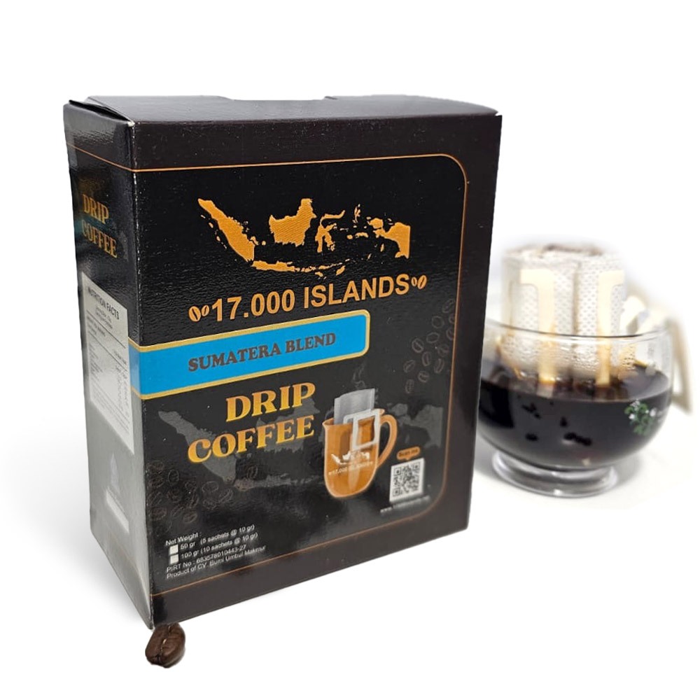 

17000 islands dripbag coffee kopi drip Sumatera Blend - 5 Sachets