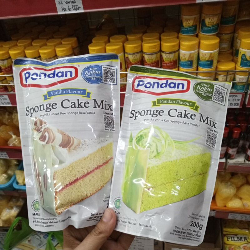 

PONDAN SPONGE CAKE 200G BELI 1 GRATIS 1