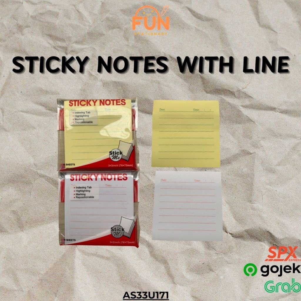 

M&G STICKY NOTES WITH LINE