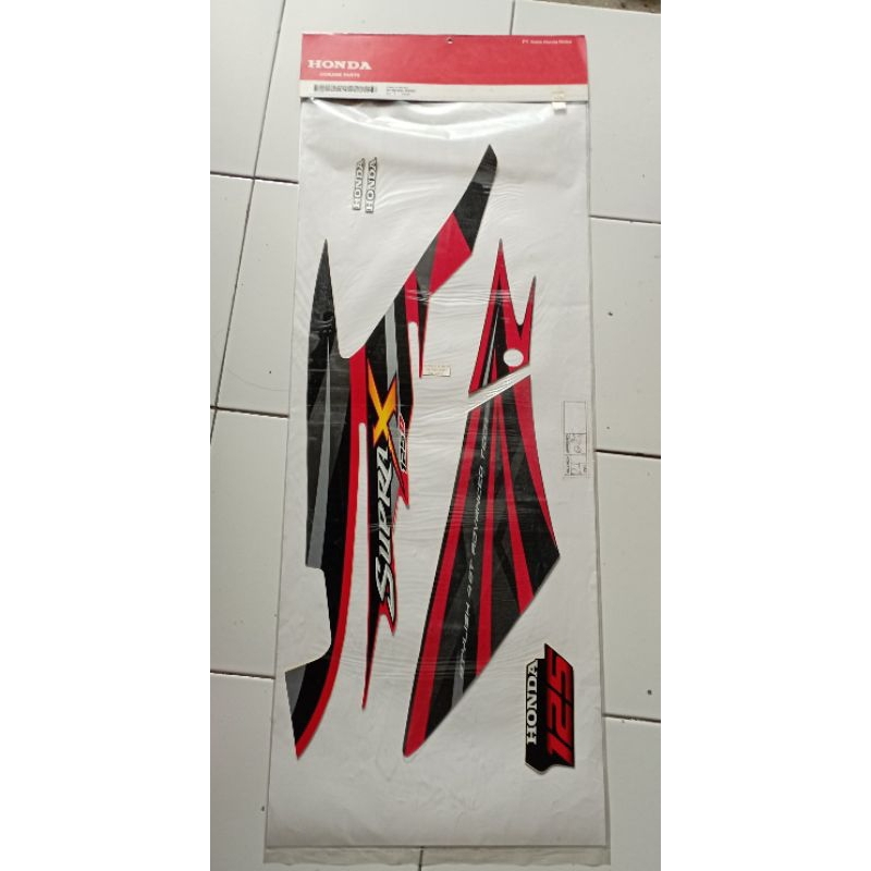 striping Honda Supra x 125 D 2008 Original AHM