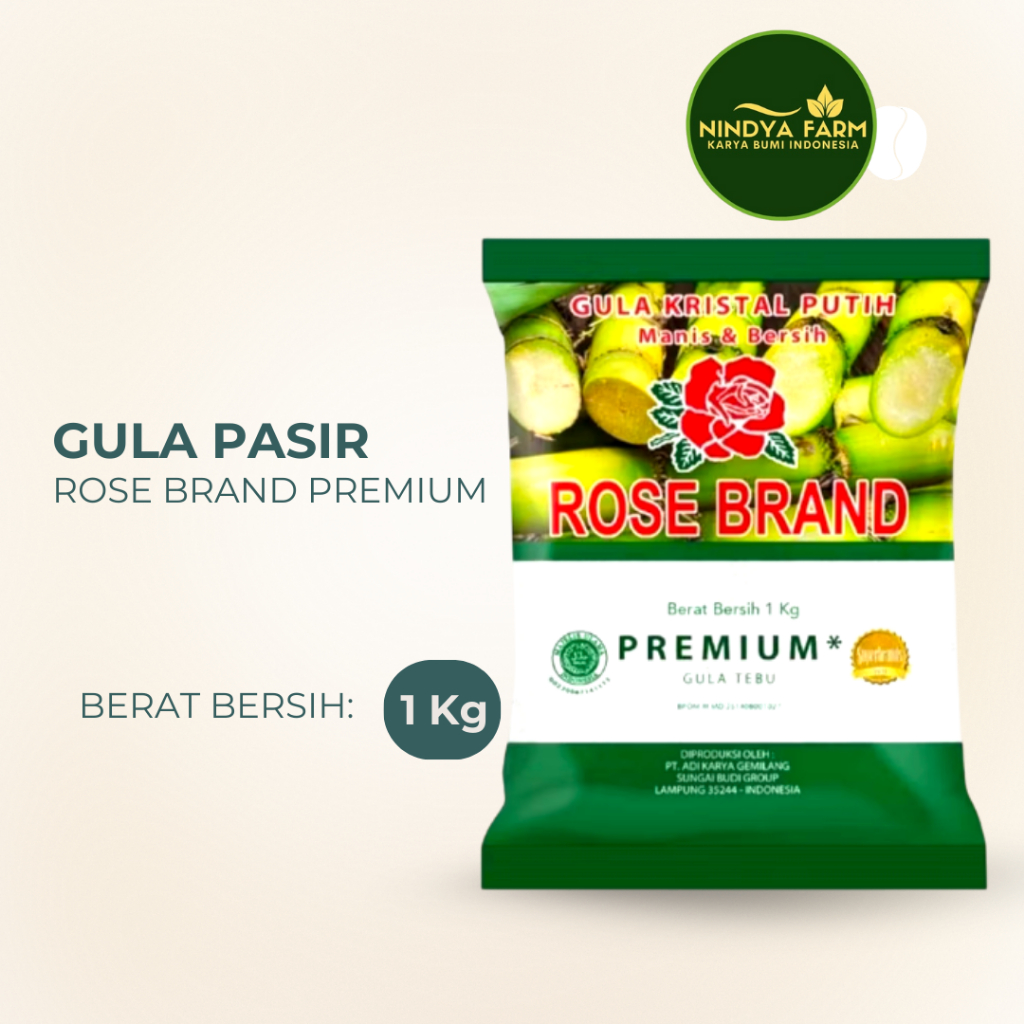 

GULA PASIR KRISTAL ROSE BRAND HIJAU 1 KG