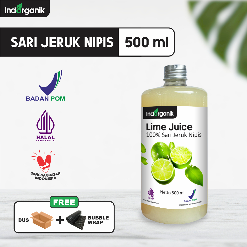 

INDORGANIK - Sari Jeruk Nipis Murni / Pure Lime Juice 500ml