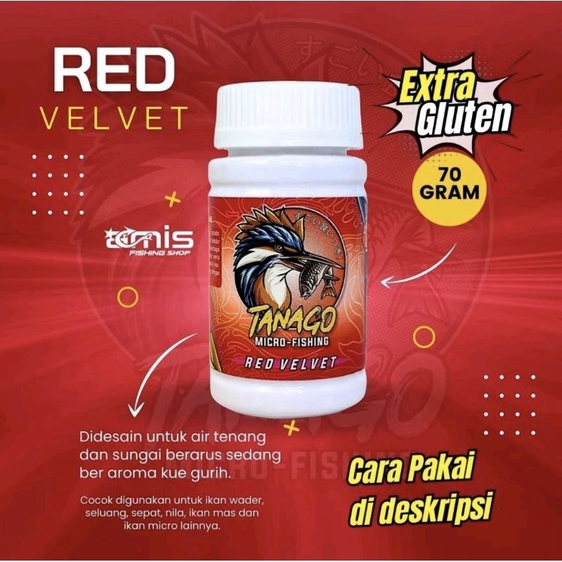 Tanago Red Velvet botol 70gram