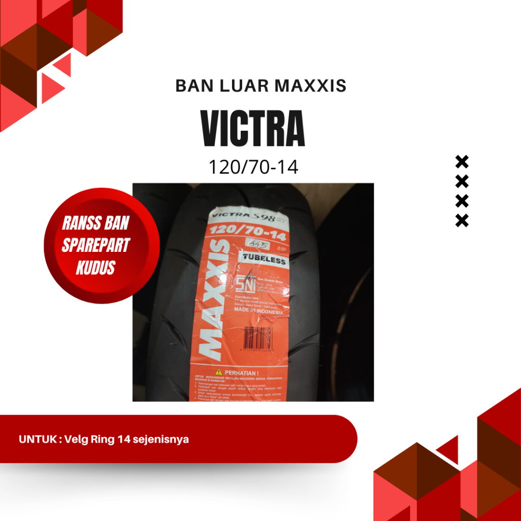 BAN LUAR MAXXIS VICTRA 120/70-14