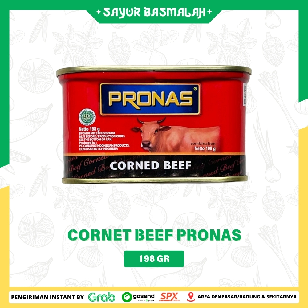 

Cornet Beef Pronas 198gr - Sayur Basmalah