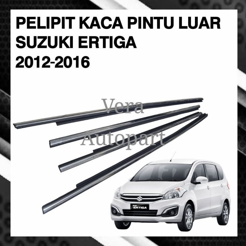 weather strip karet pelipit kaca pintu Ertiga crome