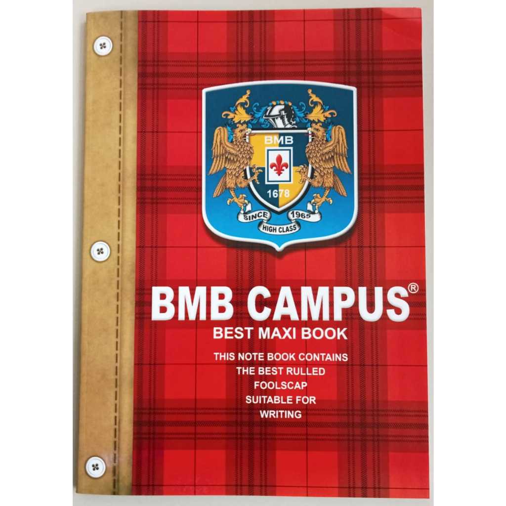 

Buku Tulis BMB CAMPUS Besar /panjang / Boxy/36 lembar (10 buku)/Best Seller Produk