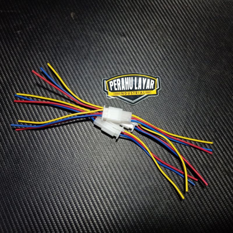 Soket 3 Kabel/ Pin Soket Sambungan Kabel 3 Pin Socket Sambung Kabel 3 Pin Bintik/ Soket+ Lawan