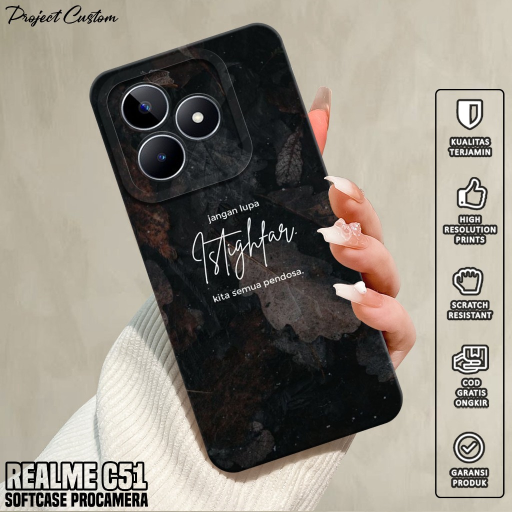 Softcase Hp REALME C51 - Casing Hp REALME C51 ( QUOTES ) Silikon Hp REALME C51 - Case Hp REALME C51 