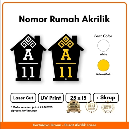 

NOMOR RUMAH AKRILIK 15X15 PRINTING UV