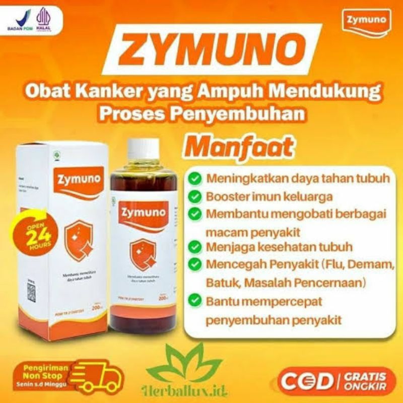 

ZYMUNO - Obati Benjolan Tumor Kanker Kista Miom Lipoma Promil PCOS Madu Herbal Original BPOM HALAL