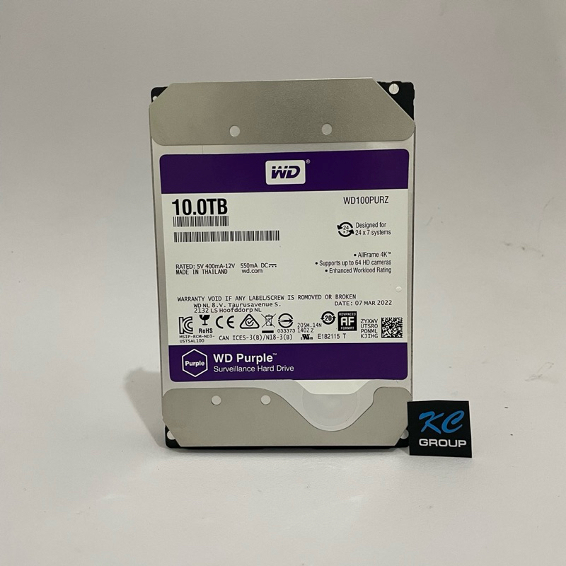 HDD Internal WD Purple 10TB/8TB - PC CCTV HDD - Internal Hardisk Surveillance