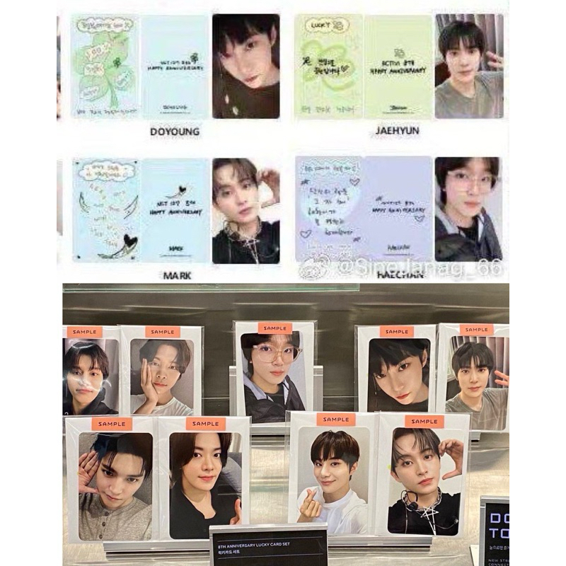 LUCKY CARD NCT 127 ANNIVERSARY 8TH JAEHYUN MARK HAECHAN SEALED