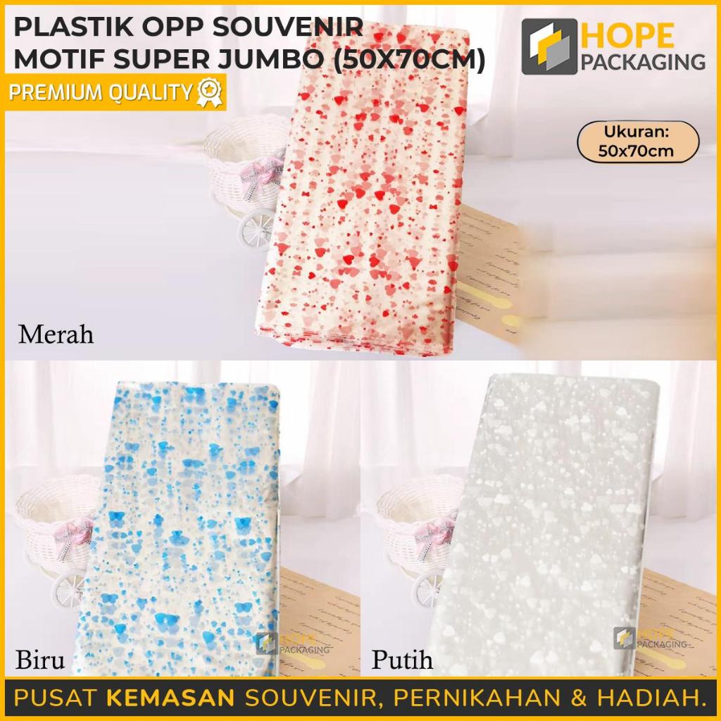 [Harga / 20 Pcs] Kantong Plastik Motif Super Jumbo / Plastik Parcel Motif / Plastik Snack / Plastik