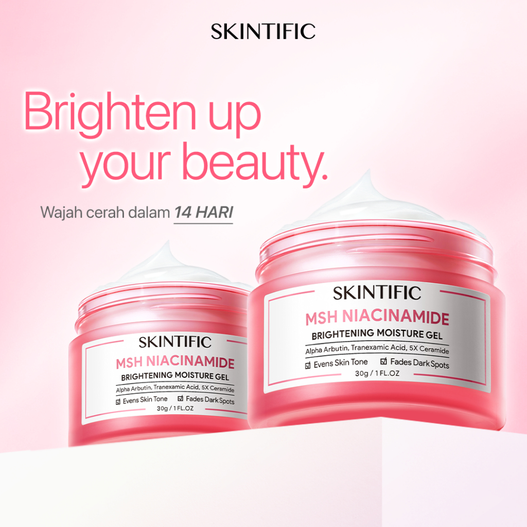 SKINTIFIC Skintific MSH Niacinamide Brightening Moisture Gel 30g Niacinamide Moisturizer Krim Wajah 