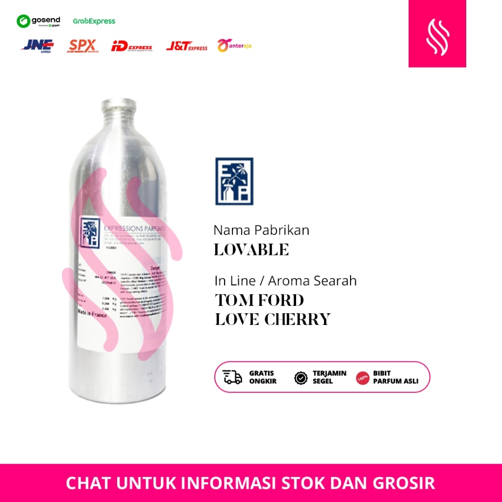 JUAL BIBIT PARFUM ASLI - EXPRESSION - LOVABLE- SEGEL - 1 KG