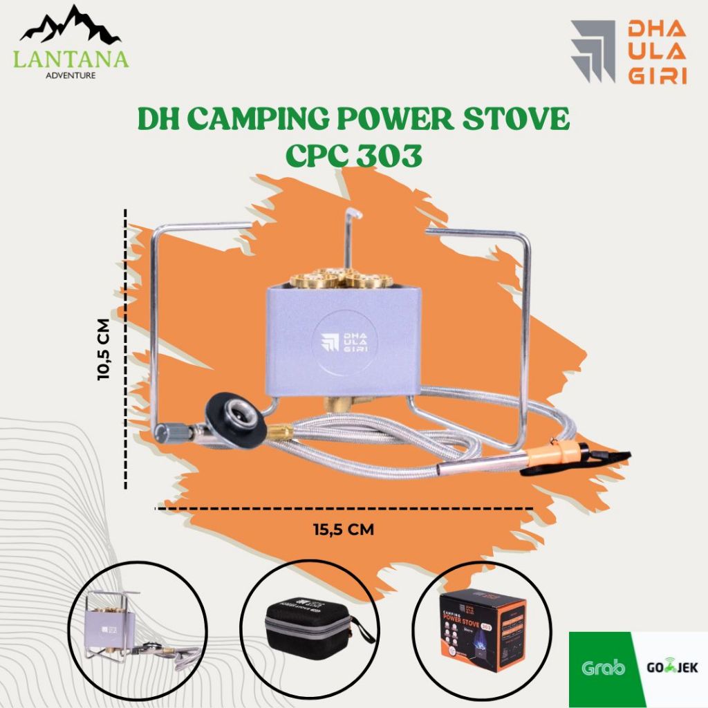 Dhaulagiri Camping Power Stove CPS 303 - Kompor Gas Portable Dhaulagiri - Kompor Camping Lipat
