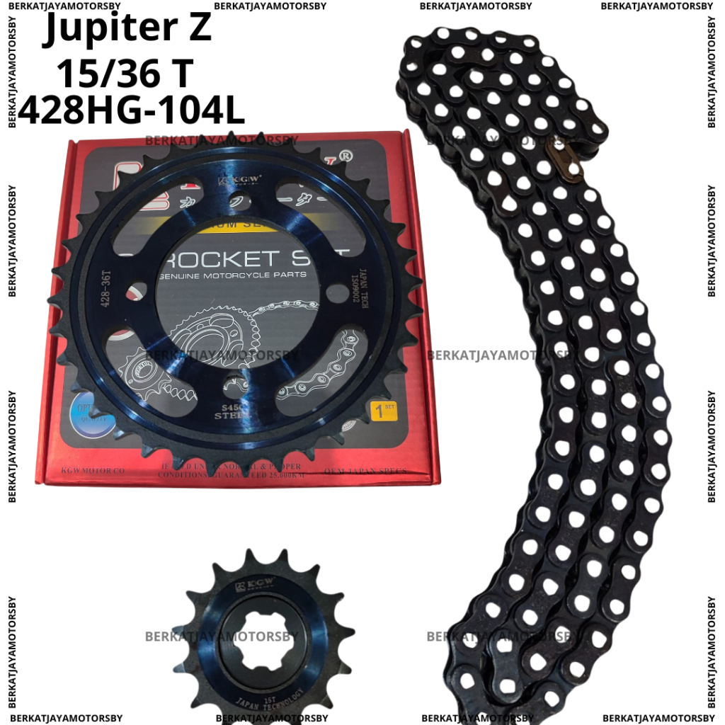 GEAR SET GIR SET CHAIN KIT GEAR PAKET KAGAWA YAMAHA JUPITER Z ORIGINAL