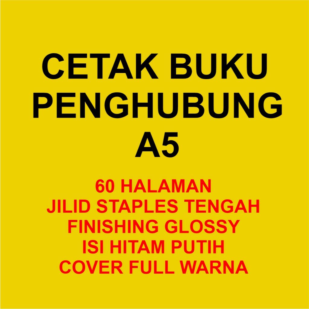 

CETAK BUKU PENGHUBUNG A5 2 TIPE