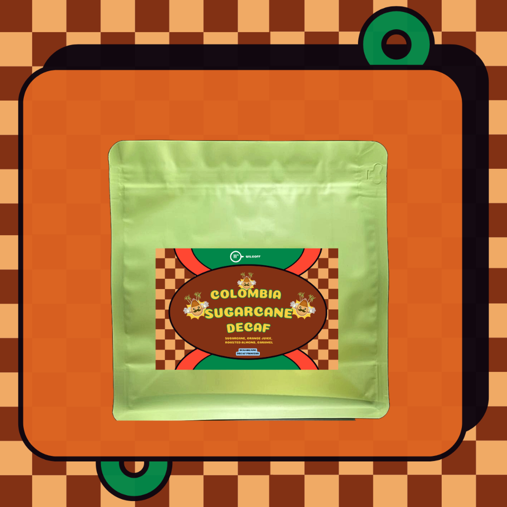 

Kopi Arabika Biji Bubuk COLOMBIA SUGARCANE DECAFFEINATED Arabica Roasted Coffee Beans Single Origin by Wilcoff 450 gr