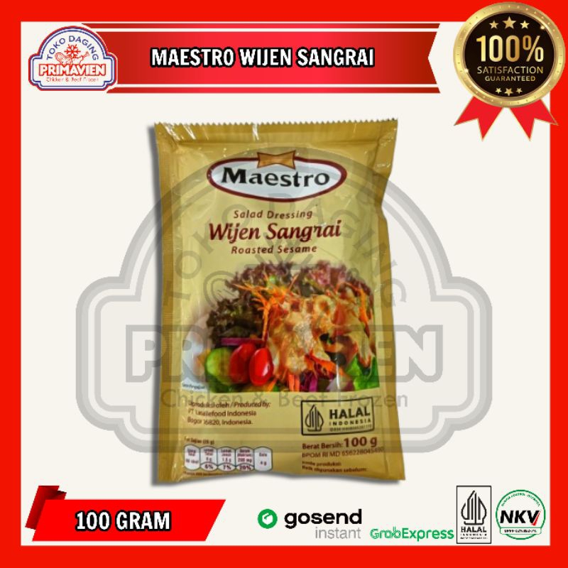 

Maestro Wijen Sangrai 100gram