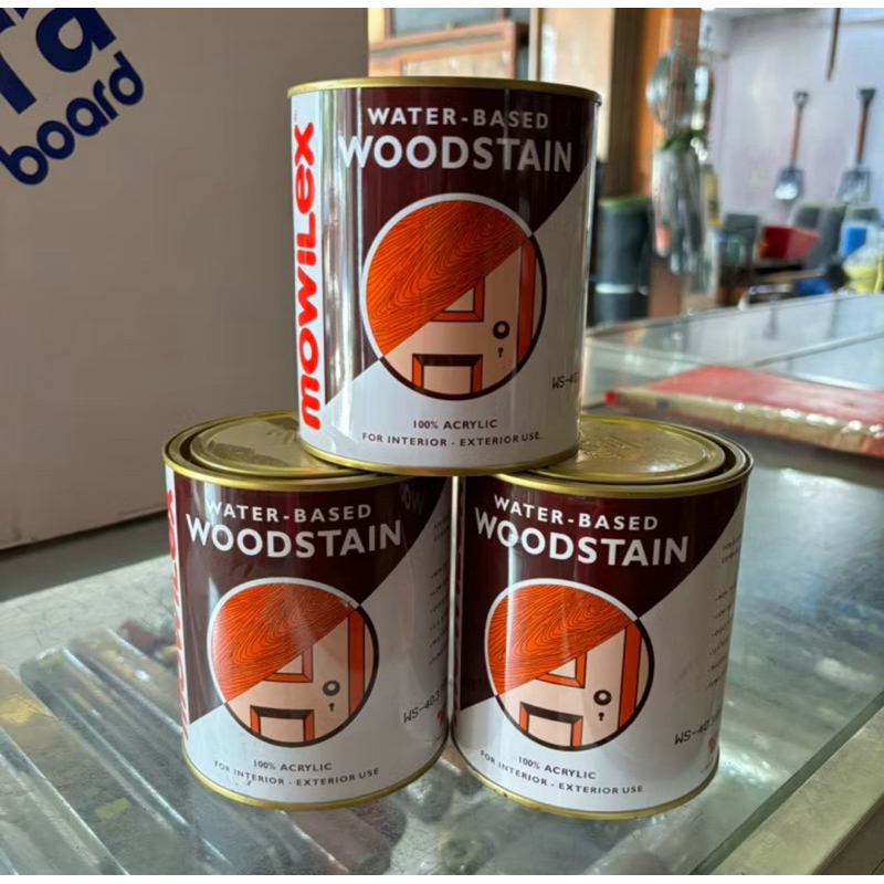 Mowilex Woodstain clear finish kaleng 1 Liter || pelapis kayu || Plitur Melitur