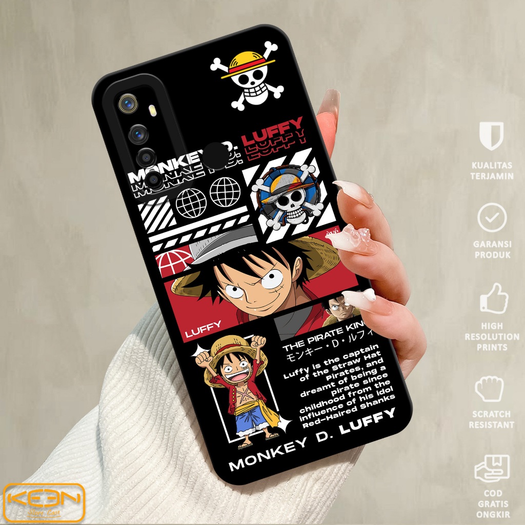 Case Realme 5 PRO - Casing Hp Realme 5 PRO Motif One Piece - Softcase Realme 5 PRO - Softcase Hp Rea