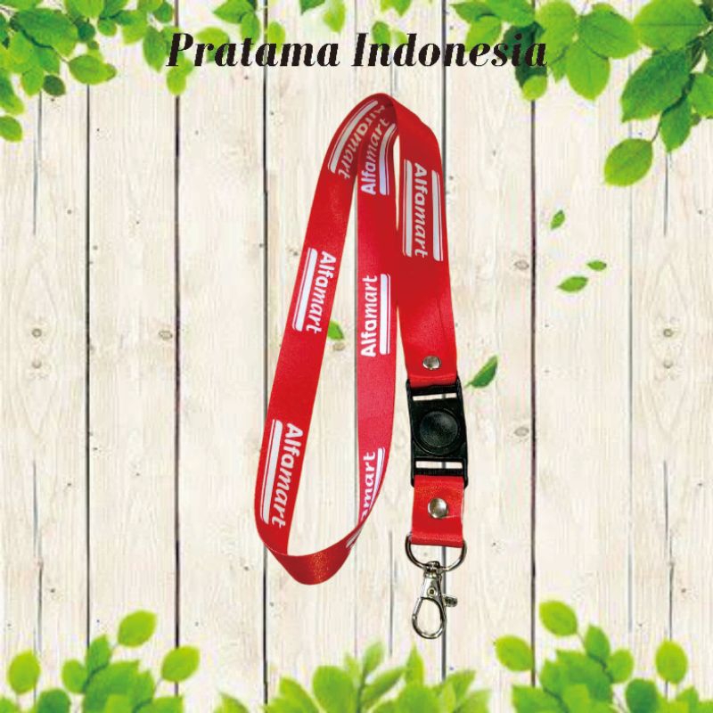 

tali id card / Lanyard Alfamart Merah Putih