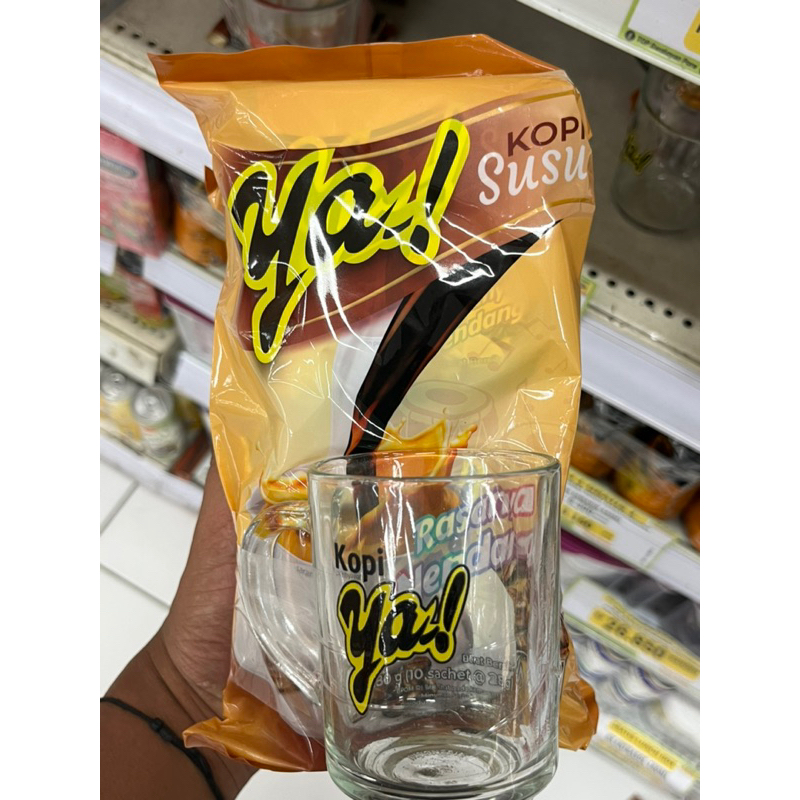 

FREE GELAS PAKET KOPI SUSU YA 2 PACK KOPI SUSU YA ISI 20 SACHET KEMASAN 560 gr