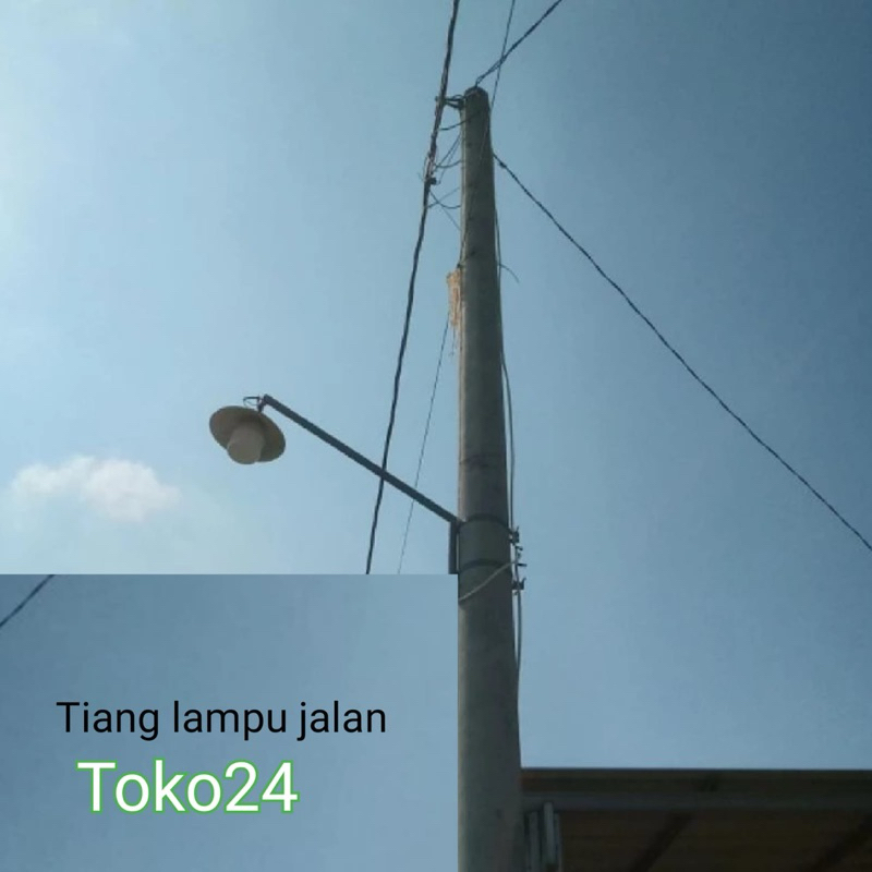Tiang lampu jalan / Tiang besi gantung lampu jalan