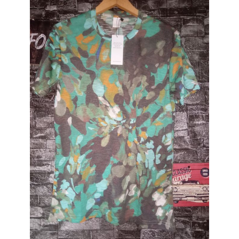 Kaos Distro Abstrak Pria Wanita Lengan Pendek Motif Printing