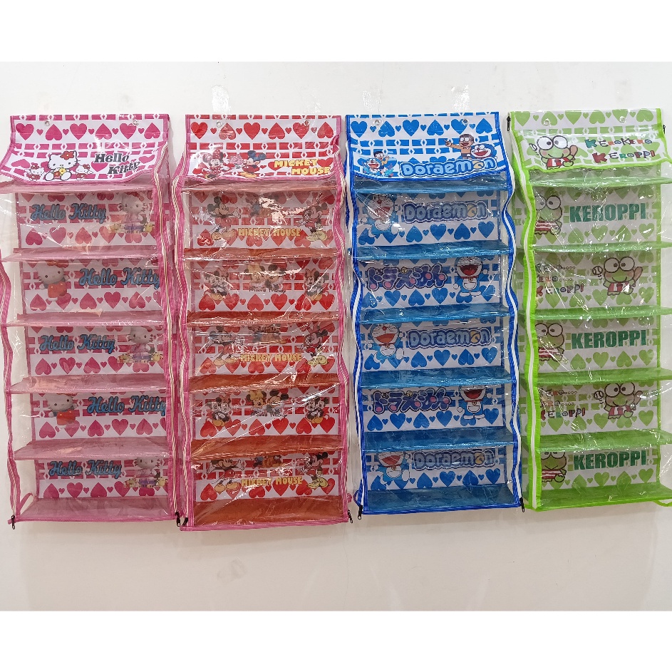 Promo banting Rak Tas gantung Karakter Lucu Dan Cantik RAK MURAH RAK SET GANTUNG KARAKTER RAK SUSUN 