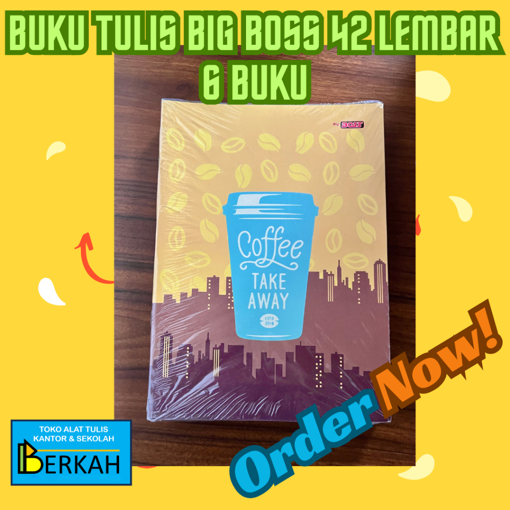 

Buku Tulis Big Boss 42 lembar Paket 6 Buku