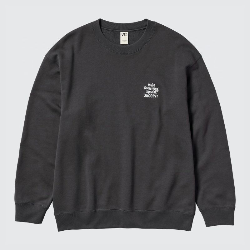Crewneck Uniqlo Snoopy | Sweater Peanuts 02 Black