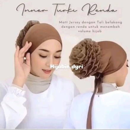 Iner Turkey || Cepol Rambut Untuk Hijab || Daleman Jilbab || Ciput Turki