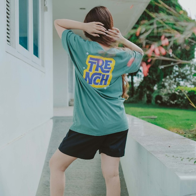 TRENCH TSHIRT KAOS PENDEK - WEIGH MINERAL GREEN