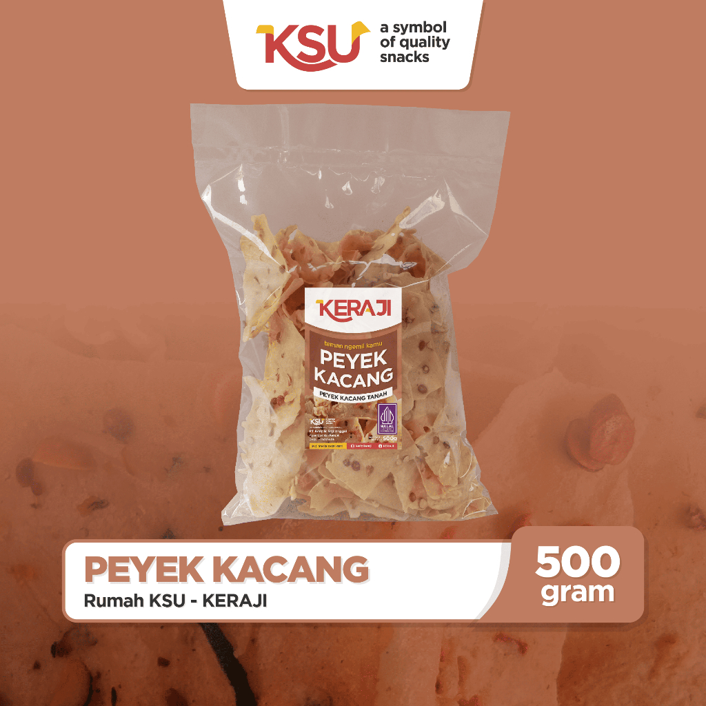 

(Bundle 1pcs) Peyek kacang 500g
