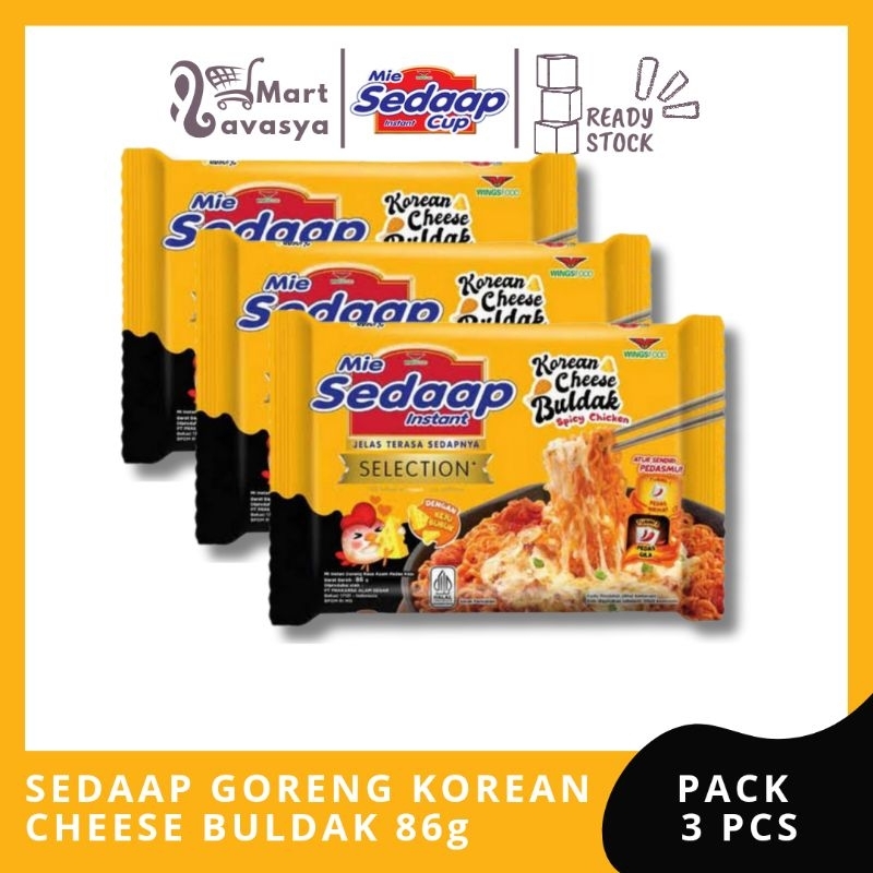 

SEDAAP MIE GORENG KOREAN CHEESE BULDAK 86g - 1 PACK (3 PCS) - KOTA BANDUNG - LAVASYA MART