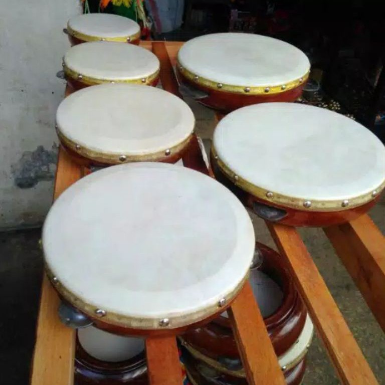 Hadir Terjamin Rebana Kompang Qasidah Bahan Kayu Mahoni Kulit Domba Kambing Homemade Kwalitas Ekspor