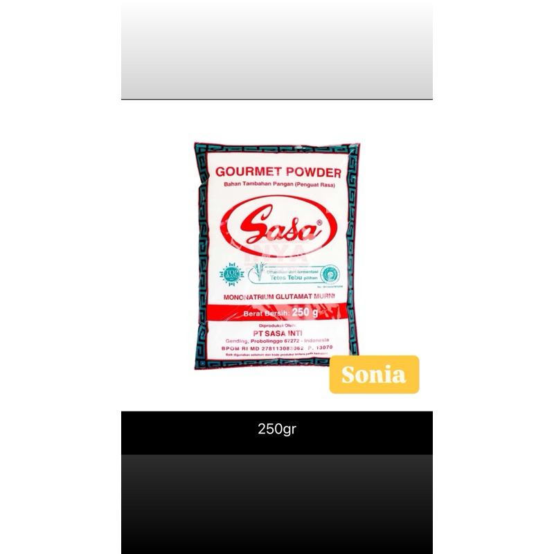 

Sasa Penyedap Rasa MSG Kemasan 250gr - Seasonings Micin