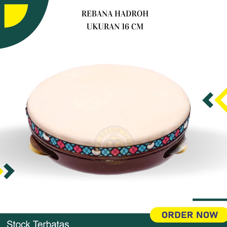 Ready Hari Ini  rebana hadroh ukuran 16 cm Rebana Alat Musik Terbangan Untuk Anak rebana kotek krici