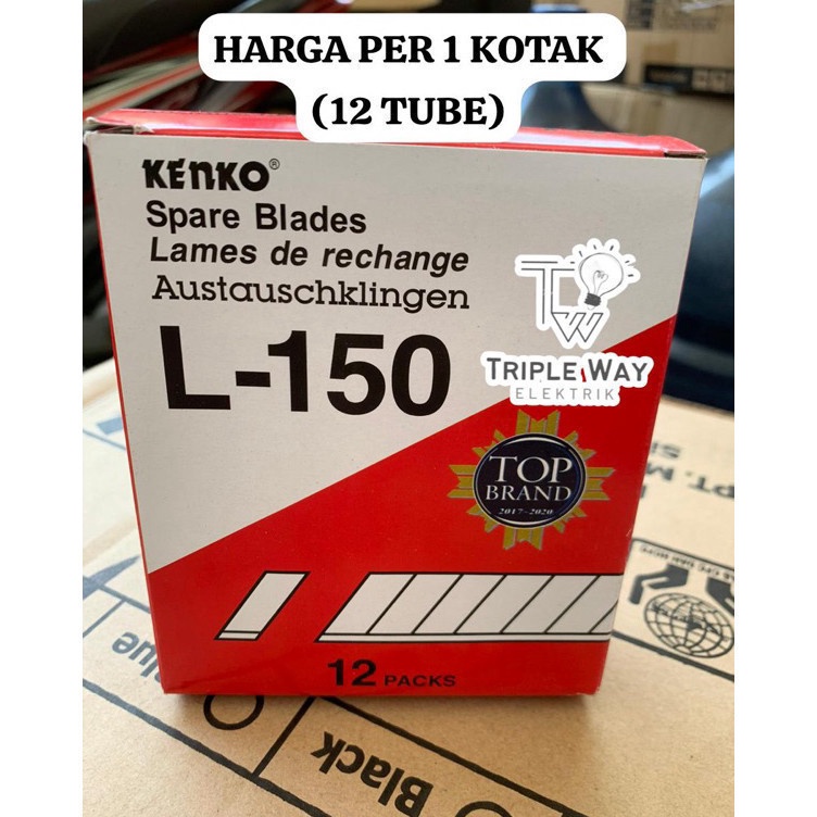 

KODE V83I REFILL cutter BESAR L15 Kenko harga untuk 1 kotak 12tube