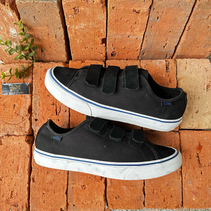 Vans Velcro Black white Size 41 (26.5 Cm) Second Original