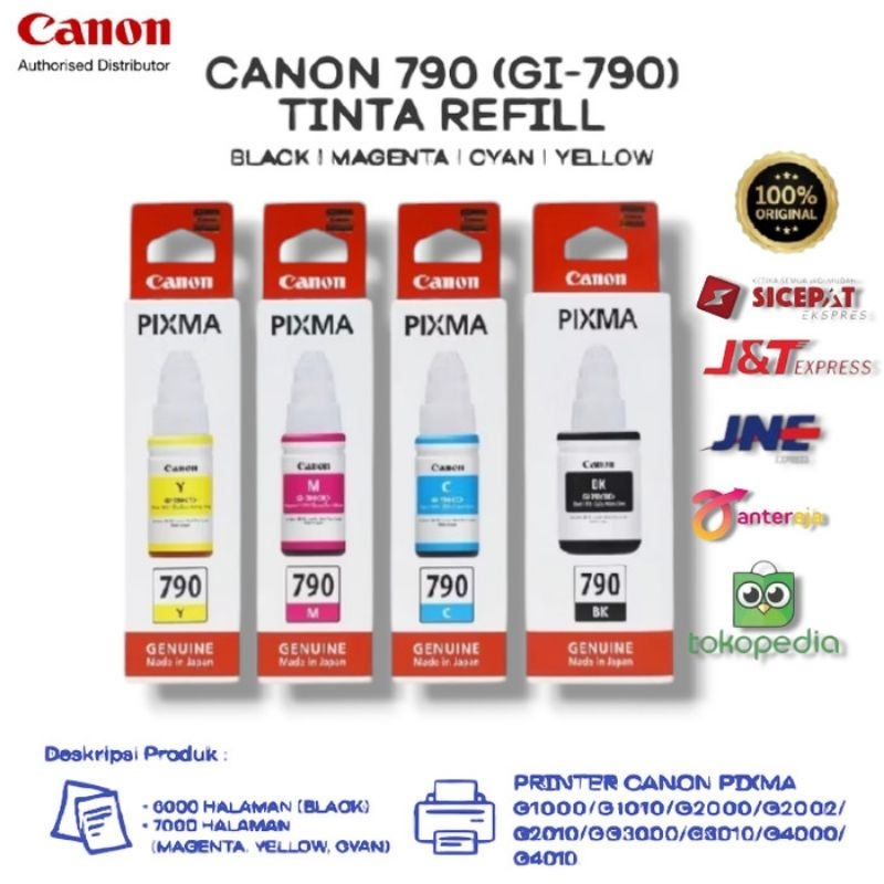 Tinta Canon Gi 790 ( 1SET ) Original