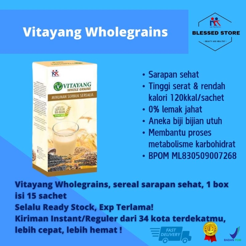 

Vitayang Whole Grains Minuman Serbuk Sereal Menunjang Kebutuhan Nutrisi