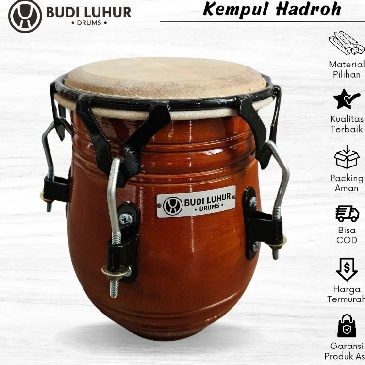 Produk Original Tabla Ketipung Hadroh Kendang Kempul Gendang Dangdut Tak Saja Pakai Kulit Sapi Asli