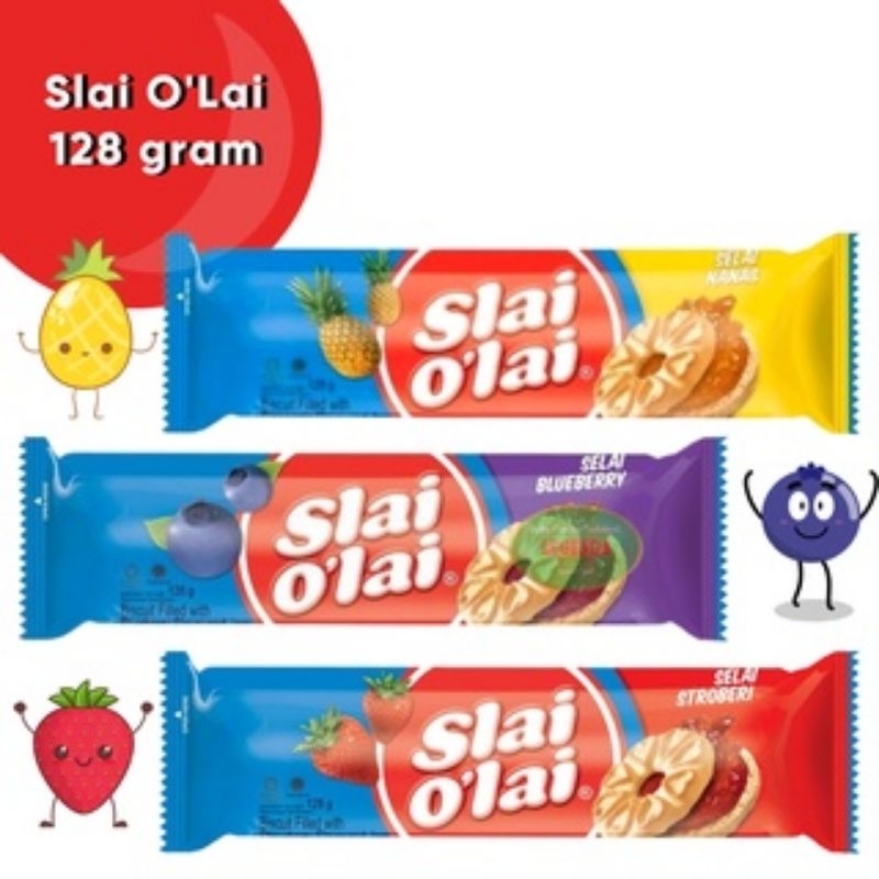 

Slai Olai Roll 128gr - Biskuit Susu Dengan Selai Buah