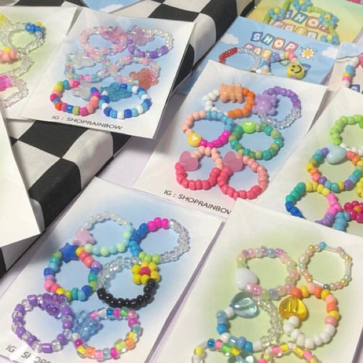 CINCIN MANIK KOREA SET ISI 6 CINCIN MANIK PAKET MURAH LUCU