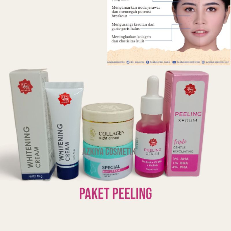 VIVA 4in1 Paket Flek & Glowing | Whitening Cream |  Day Cream  | Night Cream | Viva Serum